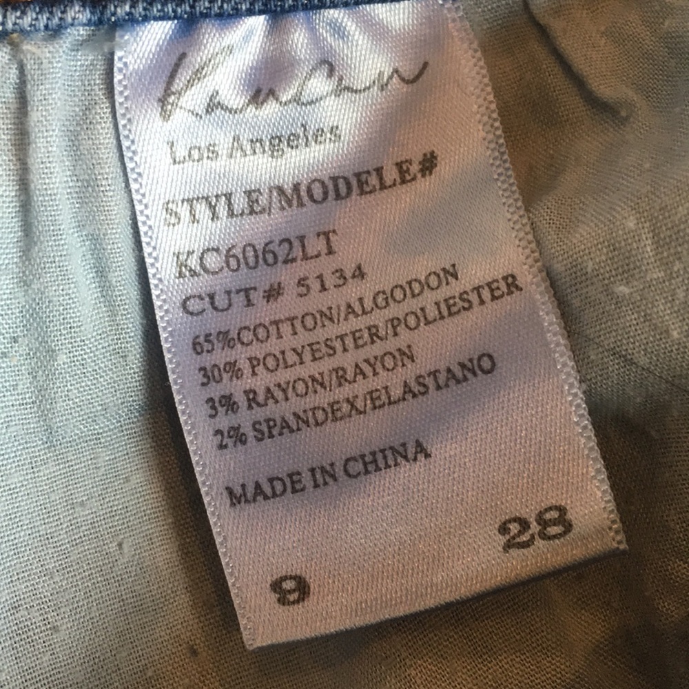 KanCan Zuma Distressed light wash denim mini skirt - Picture 9 of 9